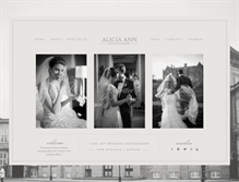 Tablet Screenshot of aliciaannphotographers.com